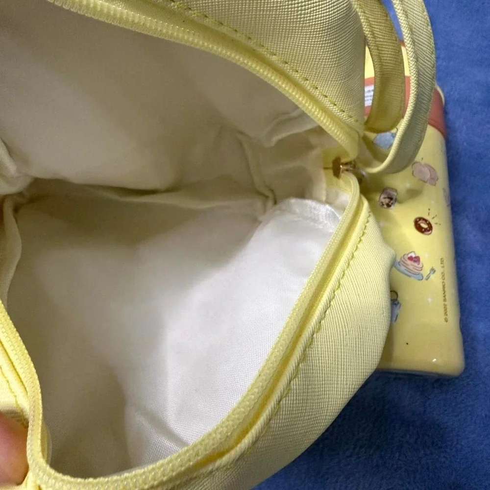 Pompompurin yellow mini bag‎ and water bottle set both new